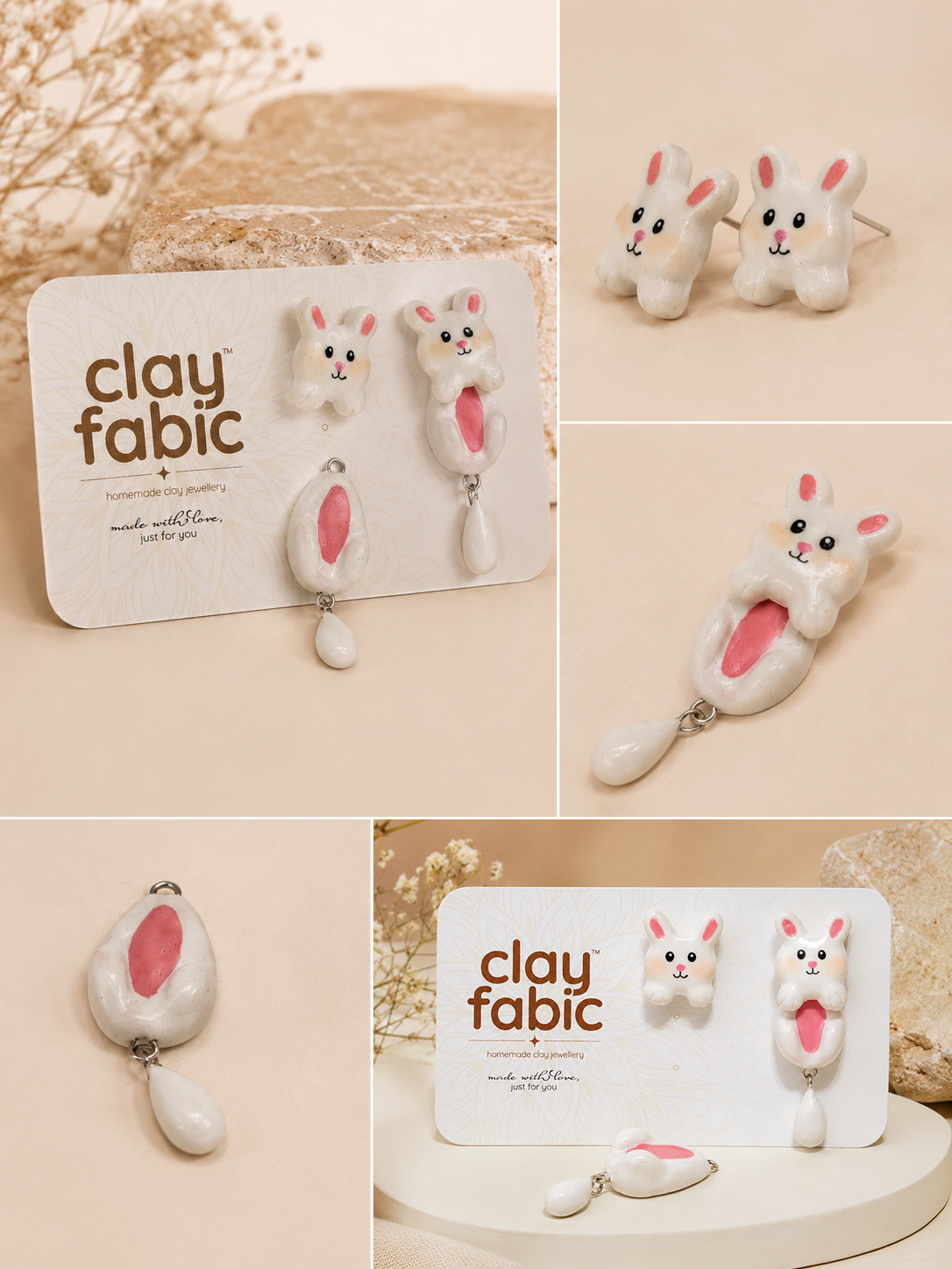 Bunny Bloom Convertible Earrings