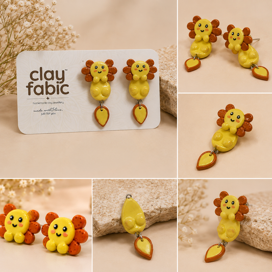 Sunny Axolotl Convertible Earrings