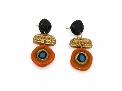 Artistic Orbit Drop Earrings