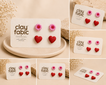 Blossom Heart Stud Earrings