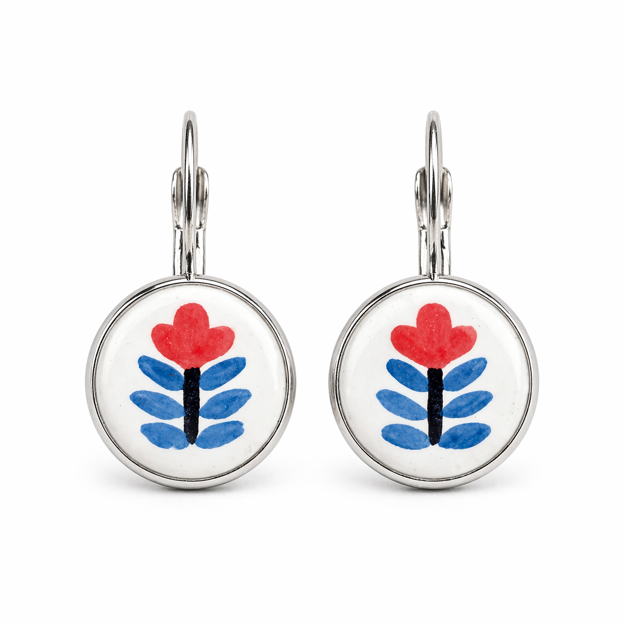 Folk Bloom Drop Earrings