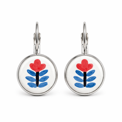 Folk Bloom Drop Earrings