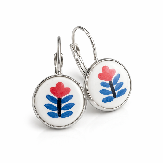 Folk Bloom Drop Earrings