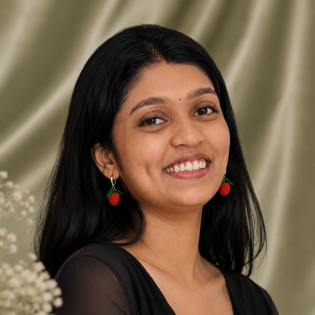 Raspberry Hoop Earrings